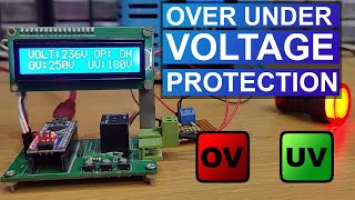 How To Make Over Under Voltage Protection Circuit  Arduino Project [upl. by Diannne]