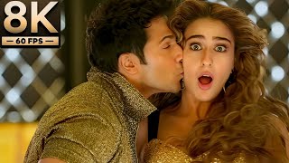 8K Remastered  Husnn Hai Suhaana  Varun Dhawan Sara Ali Khan  Coolie No1 [upl. by Emmy212]