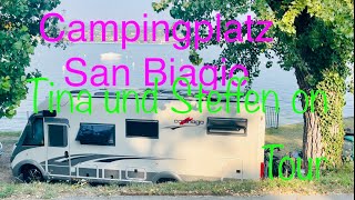 Campingplatz San Biagio MANERBA del Garda Italien  Gardasee4 Sterne Tina und Steffen on Tour [upl. by Aksehcnarf298]