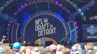 Attending the 2024 NFL Draft in Detroit  Day 1 [upl. by Werna]