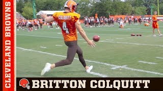 Britton Colquitt The Life of a Punter  Cleveland Browns [upl. by Lanna]