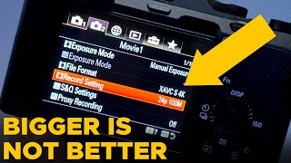 BEST Sony Record Setting for Vlogging 4k 100M vs 60M vs 1080 50M [upl. by Glover766]