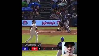 Licey vs Escogido mel rojas jr double mlb beisbol baseball [upl. by Llevaj579]