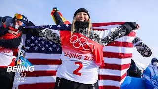 Huge first run gives Chloe Kim another halfpipe gold  Winter Olympics 2022  NBC Sports [upl. by Filide]