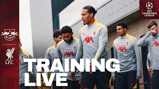 Live Training RB Leipzig vs Liverpool  Reds Prepare For UEFA Champions League [upl. by Anegal]