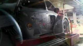 Dyno tuning Weber 4 Barrel Carburator on Volkswagen VW Kodok1303 1776cc [upl. by Finzer]