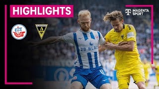 Hansa Rostock  Alemannia Aachen  Highlights 3 Liga  MAGENTA SPORT [upl. by Etyam]