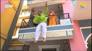 Bhide Jumps Off Balcony  Taarak Mehta Ka Ooltah Chashmah  TMKOC Comedy  तारक मेहता [upl. by Yneffit]