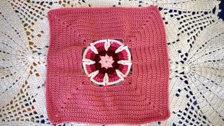 CUADRO PARA COLCHAS O CUBRECAMA TEJIDOS A CROCHET TUTORIAL PASO A PASO [upl. by Elyac]