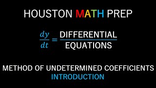 Method of Undetermined Coefficients Second Order NonHomogeneous Equations [upl. by Sevy]