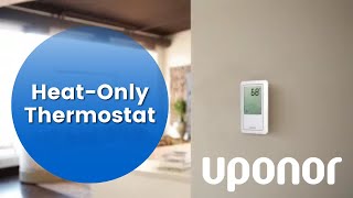 Uponor Heatonly Thermostat with Touchscreen [upl. by Omle361]