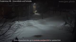 Snow Storm  LIVE WEBCAM  Fredericton NB [upl. by Lucais670]