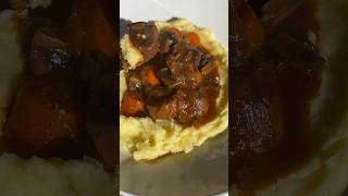 Boeuf Bourguignon 🍷 sans vin rouge boeufbourguignon bœuf beefrecipe [upl. by Euqinamod]