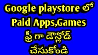 Download Paid Apps Without Money  Telugulo  Ravuri Android Tips [upl. by Asiul]