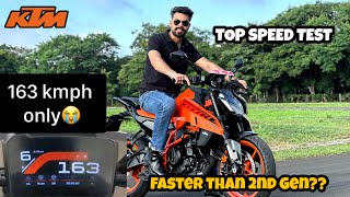 Ktm Duke 390 top speed test  Slower than Old Duke 390😓 [upl. by Ydospahr472]