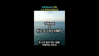 아직도 kmh 대신 노트knot단위 쓰는 게 누구 탓인지 딱 알려드림 [upl. by Butta]