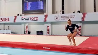 Flavia Saraiva BRA 🇧🇷  New French Cancan floor routine  Antalya World Cup 2024 [upl. by Hewie]