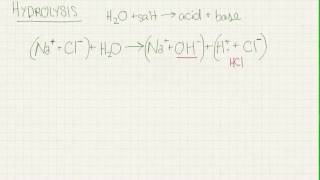 Hydrolysis Reactions [upl. by Gaultiero]