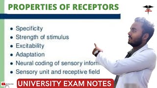 Properties of Receptors  Phantom Limb  CNS Physiology [upl. by Fabio]