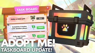 🦑 TASKBOARD UPDATE 📋 Daily Tasks amp New Pets in Adopt Me on Roblox [upl. by Harahs344]