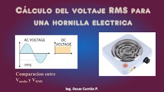 Como hallar el voltaje RMS de una onda alterna AC Definiciones y comparaciones [upl. by Aicenek]