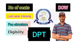 DOW DPT admission 2024dow university admission 2024 [upl. by Kere]