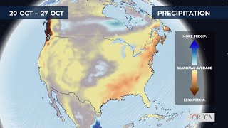 Monthly precipitation forecast for the USA 10172024 [upl. by Atinas281]