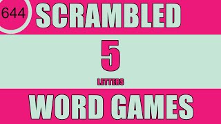 Scrambled Word Games  Can you guess all scrambled words Jumbled Words Guess the Word Games [upl. by Shrier563]