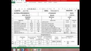 Calculo de granulometria no Excel 1ª Edição Apresentação [upl. by Etnuahc]