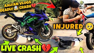 aalyanvlogs1299crash on hulkk😰🥀ninja h2r [upl. by Reel]