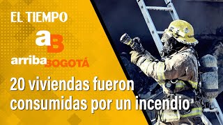 En cenizas quedaron más de 20 viviendas por un incendio en el barrio Divino Niño de Ciudad Bolívar [upl. by Troxell]