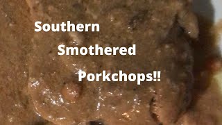 Smothered Porkchops in the slow cooker [upl. by Airyt]