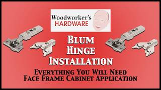 Creating a Face Frame Cabinet With a 58Inch Overlay Using Blums 71B3550 Hinge with Blumotion [upl. by Candie]