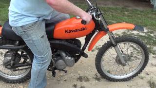 Kawasaki KD 125 2 stroke dirtbike [upl. by Maryellen108]