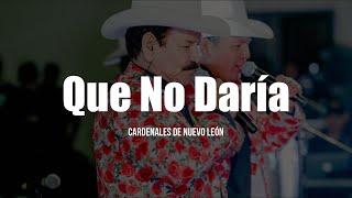 Cardenales De Nuevo León  Que No Daría LETRA [upl. by Kirstin833]