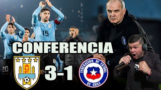 MARCELO BIELSA conferencia de PRESA Uruguay 3 Chile 1 [upl. by Ibloc]