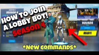 How to use a lobby bot  Fortnite Chapter 2 Season 4 [upl. by Seem]