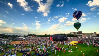 Hot Air Balloons Timelapse at Provos Freedom Festival [upl. by Assilrac]