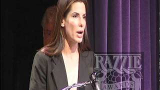 Sandra Bullock takes bow at the RAZZIES® [upl. by Franza]