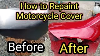 DIY  How to Paint Motorcycle Fairings  PAANO MAG REPAINT NG FAIRINGS NG MOTOR [upl. by Nedah]