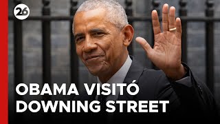 REINO UNIDO  El ex presidente Barack Obama visitó Downing Street [upl. by Molloy350]