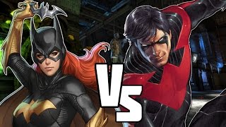 INJUSTICE Versus Batgirl VS Nightwing FIGHT [upl. by Nelleh]