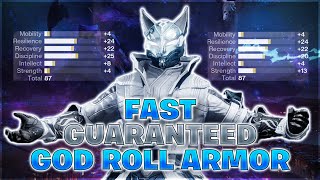 How to Get EASY GUARANTEED God Roll Armor Easy Triple 100 Stat Rolls  Destiny 2 Build [upl. by Magnolia]