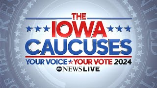 LIVE Iowa Caucuses 2024 Donald Trump will win Iowa GOP Caucuses ABC News projects [upl. by Leandra626]