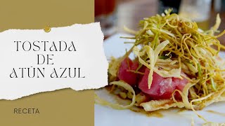 TOSTADA DE ATÚN AZUL RECETA MUY FÁCIL [upl. by Edyth]