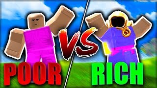 RICH VS POOR SOCIAL EXPERIMENT Booga Booga Edition  Roblox Booga Booga [upl. by Daniell]