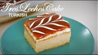 Homemade Tres Leches Cake Recipe » 3 Milks Cake [upl. by Alauqahs]