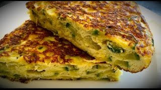 Tortilla de zapallitos Italiano dietetica receta super facil [upl. by Ylak]