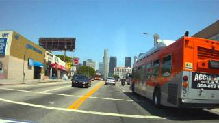 DOD F900 LHD VEHICLE CAMCORDER DOWNTOWN LA TEST DRIVE BY BUMP KING 06152011 [upl. by Damalis]