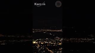 Dornbirn bei Nacht Gefilmt aus Karren Bahn YouTubeCreatorCommunity seilbahn vorarlberg Austria [upl. by Anas716]